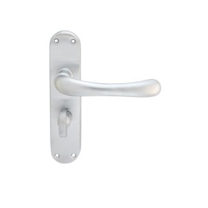 CARLISLE BRASSĀ® Ibra Lever On Backplate Bathroom 57mm C/C - Satin Chrome