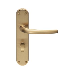 MANITALĀ® Lilla Lever on WC Backplate - Satin Brass - 57mm c/c