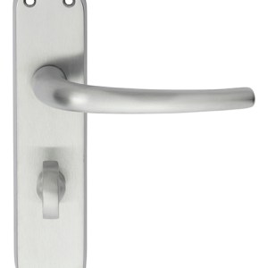 MANITALĀ® Lilla Lever on WC Backplate - Satin Chrome - 185mm x 40mm - 57mm c/c