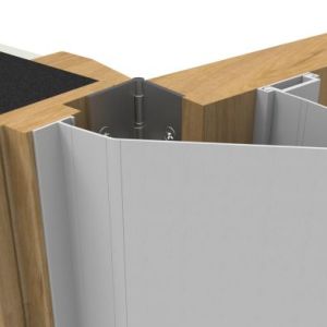 EUROSPEC® Hinge Guards Finger Protectors White Rear - White - 1950mm