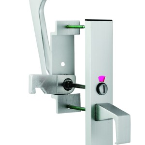 EUROSPEC® Disabled Toilet Handle Set SAA - Satin Aluminium