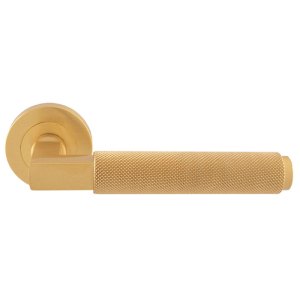 CARLISLE BRASSĀ® Terazzo Lever On Round Rose - Satin Brass