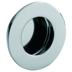 EUROSPECĀ® Circular Flush Pull - Polished Stainless Steel - 80mm