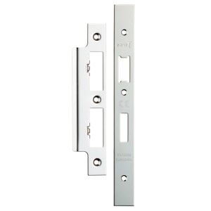 EUROSPECĀ® Forend Strike & Fixing Pack To Suit Din Euro Sash/Bathroom Lock Bright Square Forend - Polished Stainless Steel