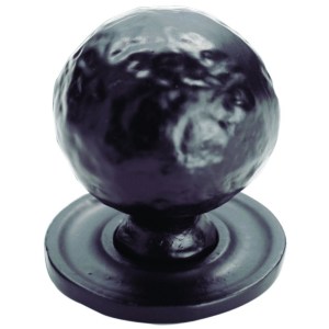 CARLISLE BRASSĀ® Hammered Pattern Ball Knob - Black Antique