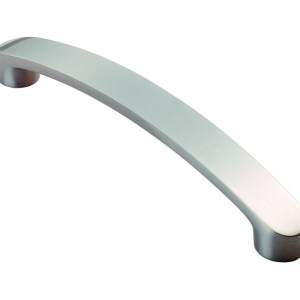 CARLISLE BRASSĀ® Radius End Flat Bow Handle 128mm - Satin Nickel