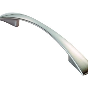 CARLISLE BRASSĀ® Waisted Flat Bow Handle 96mm - Satin Nickel