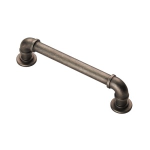 CARLISLE BRASSĀ® Pipe Handle - Pewter - 128mm - 128mm c/c