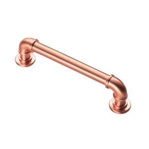 CARLISLE BRASSĀ® Pipe Handle - Satin Copper - 128mm - 128mm c/c