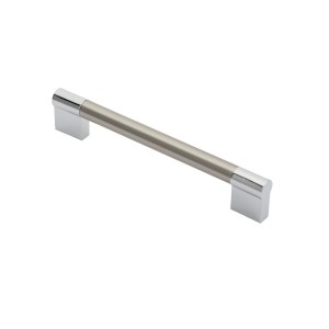 CARLISLE BRASSĀ® Keyhole Handle 160mm - Satin Nickel/Polished Chrome