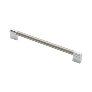 CARLISLE BRASSĀ® Keyhole Handle 224mm - Satin Nickel/Polished Chrome