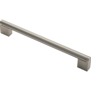 CARLISLE BRASSĀ® Bar Handle 192mm - Satin Nickel/Stainless Steel