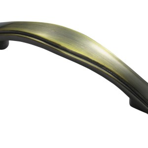 CARLISLE BRASSĀ® Stepped Edge Bow Handle 76mm - Antique Burnished Brass