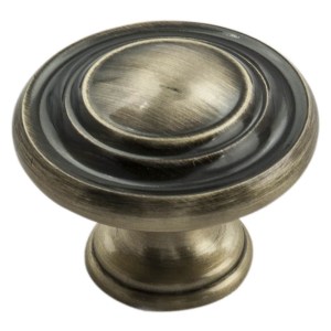 CARLISLE BRASSĀ® Traditional Pattern Knob 34mm - Antique Burnished Brass
