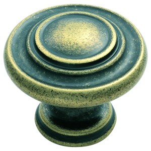 CARLISLE BRASSĀ® Traditional Pattern Knob 34mm - Antique Brass