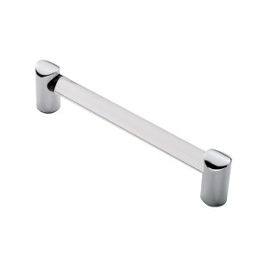 CARLISLE BRASSĀ® Clear Acrylic Bar Handle 160mm - Clear/Chrome