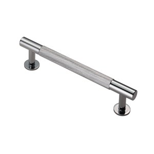 CARLISLE BRASSĀ® FTD Knurled Pull Handle 128mm c/c - Polished Chrome