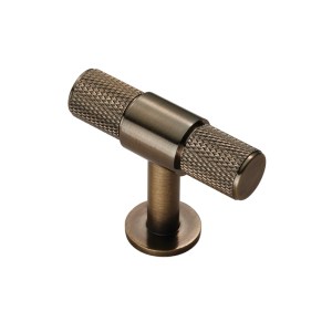 CARLISLE BRASSĀ® Knurled T-bar Knob - Antique Brass