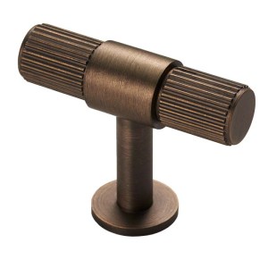 CARLISLE BRASSĀ® Lines T-bar knob - Antique Brass