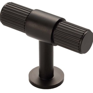 CARLISLE BRASSĀ® Lines T-bar Knob - Black