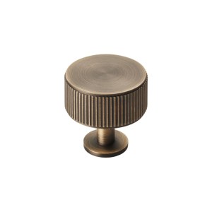 CARLISLE BRASSĀ® Lines Radio Knob - Antique Brass