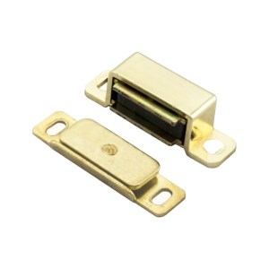 CARLISLE BRASSĀ® Superior Steel Magnetic Catch - Brass plated - 46 x 15 x 14mm