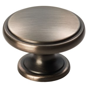 CARLISLE BRASSĀ® Oxford Knob 38mm - Gun Metal
