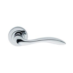 MANITALĀ® Giava Lever on Round Rose in - Polished Chrome - 51mm