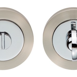 CARLISLE BRASSĀ® Thumb Turn & Release - Satin Nickel/Polished Chrome - 52 x 8mm
