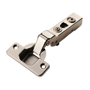 CARLISLE BRASS® Half Overlay Soft Close Hinges - Nickel plated - 35mm