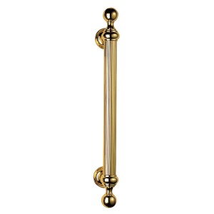 CARLISLE BRASSĀ® Reeded Grip Pull Handle - Polished Brass - 500mm