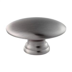 CARLISLE BRASSĀ® Oval Knob - Satin Nickel - 37 x 19mm
