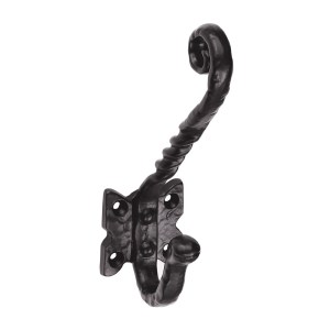 CARLISLE BRASS® Hat and Coat Hook - Black Antique - 145mm