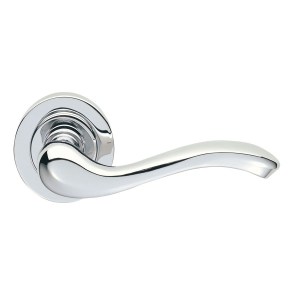 MANITALĀ® Apollo Lever on Round Rose in - Polished Chrome - 51mm
