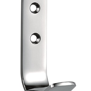 EUROSPECĀ® Flat Coat Hook - Satin Stainless Steel - 80 x 20mm