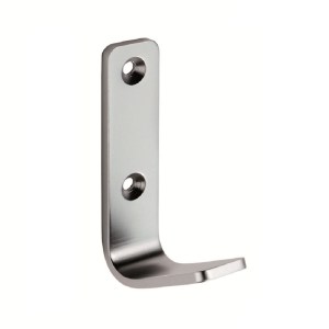 EUROSPECĀ® Aluminium Flat Coat Hook - Satin Aluminium - 70 x 20mm