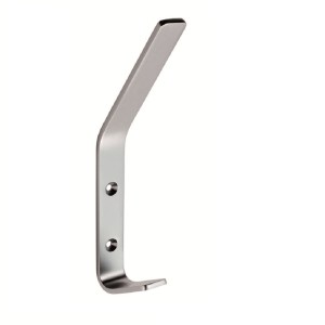 EUROSPECĀ® Aluminum Flat Hat and Coat Hook - Satin Aluminium - 175 x 20mm
