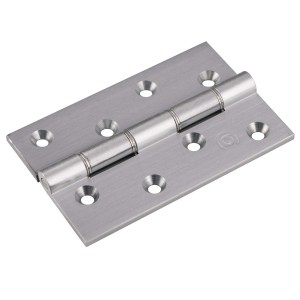 CARLISLE BRASSĀ® Double Washered Brass Butt Hinge - Satin Chrome - 102 x 67 x 4mm