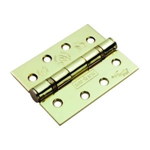 EUROSPECĀ® Enduro Grade 13 Ball Bearing Hinge - Brass plated - 102 x 76 x 3mm