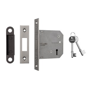 EUROSPEC® Lever Deadlock 76mm - Satin Nickel