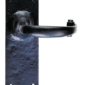 CARLISLE BRASSĀ® Traditional Lever on Latch Backplate - Black Antique - 152 x 55mm