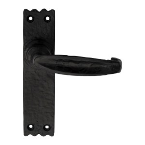CARLISLE BRASSĀ® Slimline V Lever on Latch Backplate - Black Antique - 152mm x 38mm