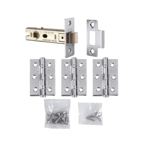 CARLISLE BRASSĀ® Hinge & Latch Pack - Polished Chrome