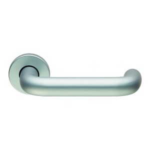 EUROSPECĀ® Safety Lever on Sprung Rose - Satin Aluminium - 52mm dia.