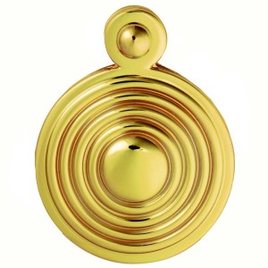 CARLISLE BRASSĀ® Queen Anne Covered Escutcheon - Polished Brass - 32mm