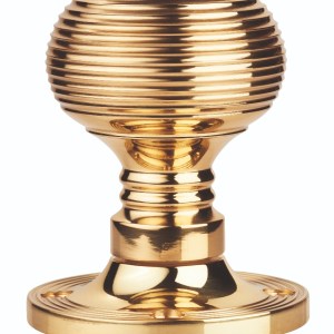 CARLISLE BRASSĀ® Queen Anne Mortice Knob - Polished Brass - 59mm