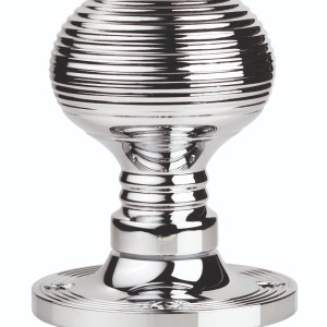 CARLISLE BRASSĀ® Queen Anne Mortice Rim Knob - Polished Chrome - 57mm