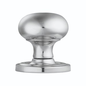 CARLISLE BRASSĀ® Concealed Fix Mushroom Mortice Knob - Polished Chrome - 61mm
