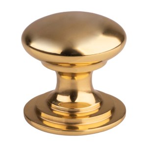 CARLISLE BRASSĀ® Victorian Cupboard Knob 50mm - Polished Brass