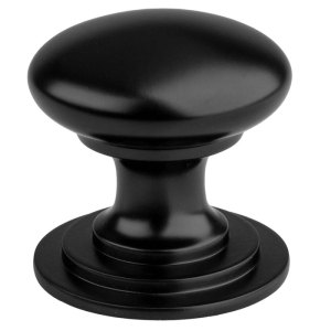 CARLISLE BRASSĀ® Victorian Cupboard Knob 42mm - Black
